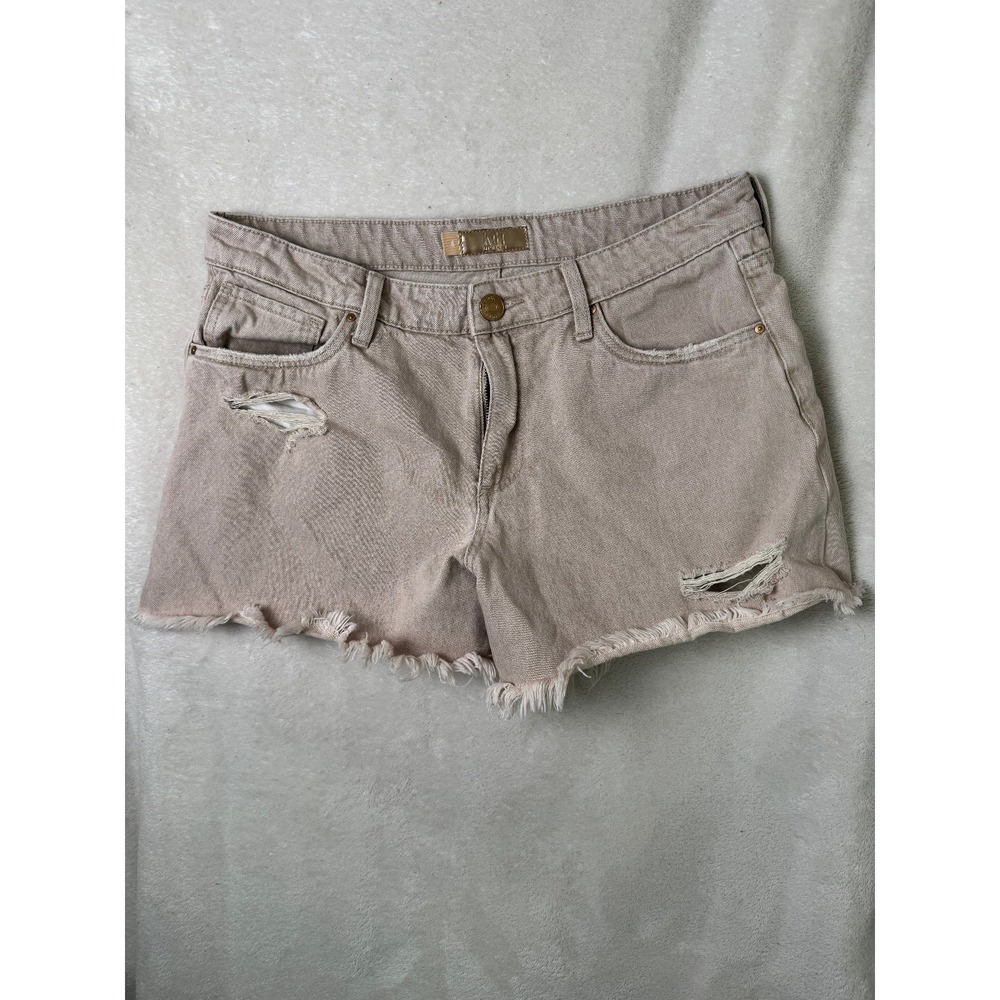KUT from the Kloth Distressed Denim Cutoff Shorts Size 8 Light Wash Fray Hem